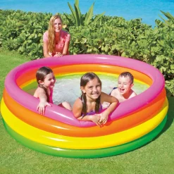Intex Sunset oppusteligt badebassin 168x46 cm 4 ringe