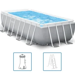 Intex swimmingpoolsæt Prism Frame 400x200x100 cm rektangulær
