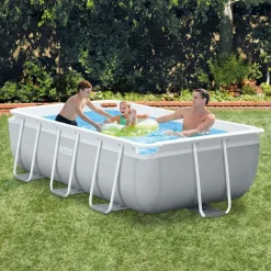 Intex swimmingpoolsæt Prism Frame rektangulær 300 x 175 x 80 cm