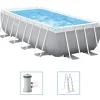 Intex swimmingpoolsæt Prism Frame 400x200x122 cm rektangulær