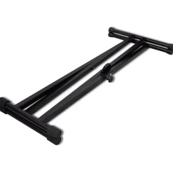 Justerbart, dobbelt afstivet keyboardstativ med X-ramme