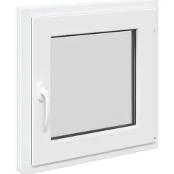 Kældervindue RISOR Hvid 60 x 60 cm PVC og glas