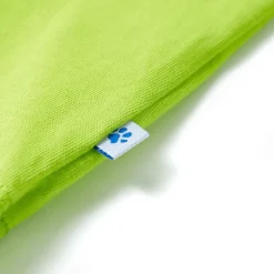 Kortærmet T-shirt til børn str. 116 limegrøn