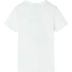 Kortærmet T-shirt til børn str. 140 ecrufarvet