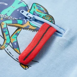 Kortærmet T-shirt til børn str. 104 lyseblå