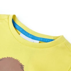 Kortærmet T-shirt til børn str. 92 gul