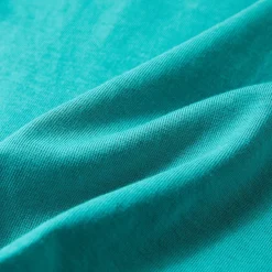 Kortærmet T-shirt til børn str. 128 mørk mintgrøn