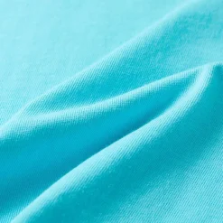 Kortærmet T-shirt til børn str. 116 akvamarinblå
