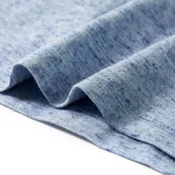 Kortærmet T-shirt til børn str. 116 blåmeleret