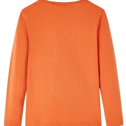 Langærmet T-shirt til børn str. 92 cm orange
