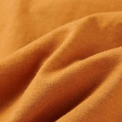 Langærmet T-shirt til børn str. 104 okkergul
