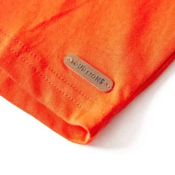 Langærmet T-shirt til børn str. 104 orange