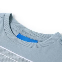 Langærmet T-shirt til børn str. 92 lyseblå