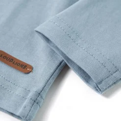 Langærmet T-shirt til børn str. 92 lyseblå