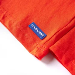 Langærmet T-shirt til børn str. 104 cm orange