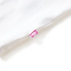 Langærmet T-shirt til børn str. 104 ecrufarvet