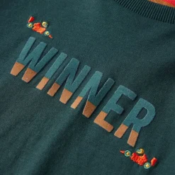 Langærmet T-shirt til børn str. 104 mørkegrøn