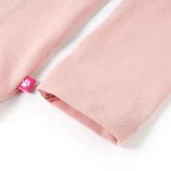 Langærmet T-shirt til børn str. 92 lyserød