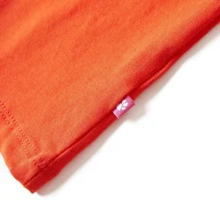 Langærmet T-shirt til børn str. 92 orange