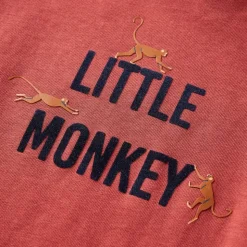 Langærmet T-shirt til børn str. 92 rød