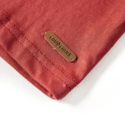 Langærmet T-shirt til børn str. 92 rød