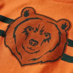 Langærmet T-shirt til børn str. 92 cm orange