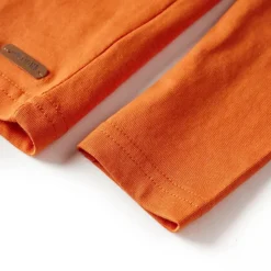 Langærmet T-shirt til børn str. 92 cm orange