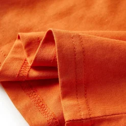 Langærmet T-shirt til børn str. 92 cm orange
