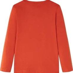 Langærmet T-shirt til børn str. 140 cm orange