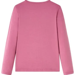 Langærmet T-shirt til børn str. 92 pink