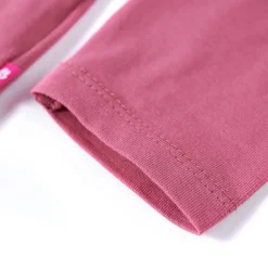 Langærmet T-shirt til børn str. 92 pink