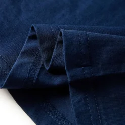Langærmet T-shirt til børn str. 92 marineblå