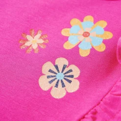 Langærmet T-shirt til børn str. 104 cm pink