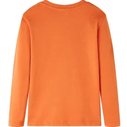 Langærmet T-shirt til børn str. 92 cm orange