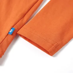 Langærmet T-shirt til børn str. 92 cm orange