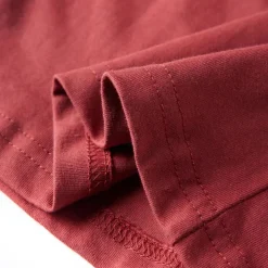 Langærmet T-shirt til børn str. 116 rød