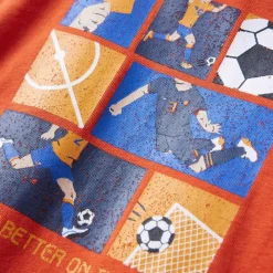 Langærmet T-shirt til børn str. 92 orange