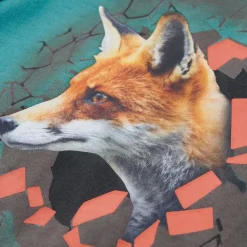 Langærmet T-shirt til børn str. 140 akvamarinblå