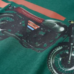 Langærmet T-shirt til børn str. 92 grøn