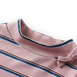 Langærmet T-shirt til børn str. 128 lyserød