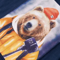 Langærmet T-shirt til børn str. 140 blåmeleret