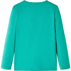 Langærmet T-shirt til børn str. 104 cm lysegrøn