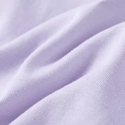 Langærmet T-shirt til børn str. 104 lyslilla