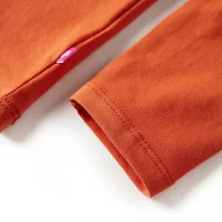 Langærmet T-shirt til børn str. 92 cm orange