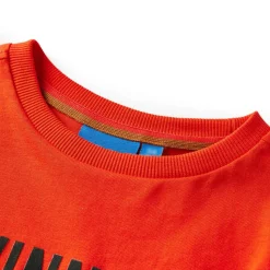 Langærmet T-shirt til børn str. 104 cm orange