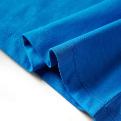 Langærmet T-shirt til børn str. 92 koboltblå