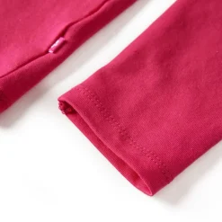 Langærmet T-shirt til børn str. 104 pink