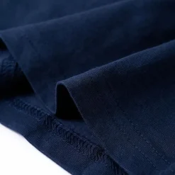 Langærmet T-shirt til børn str. 104 blåmeleret