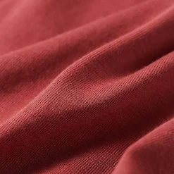 Langærmet T-shirt til børn str. 104 mørkerød