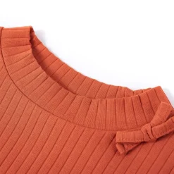 Langærmet T-shirt til børn str. 92 cm orange